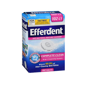 Efferdent, Efferdent Complete Clean Anti-Bacterial, 102 Tabs