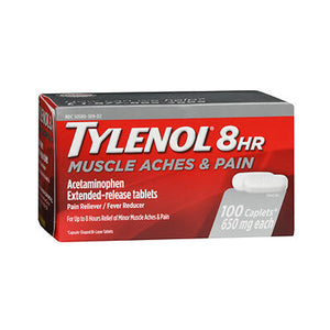 Tylenol, Tylenol 8Hr Muscle Aches & Pain Extended-Release Tablets, 100 Tabs