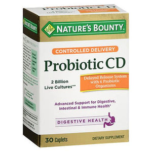 Nature's Bounty, Nature's Bounty Controlled Delivery Probiotic CD Caplets, 30 Capsules