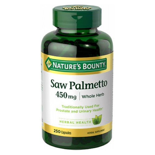 Nature's Bounty, Nature's Bounty Saw Palmetto Capsules, 450 mg, 250 Capsules