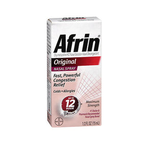 Afrin, Afrin Original Nasal Spray, 0.5 Oz