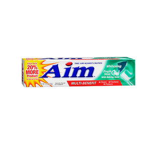 Aim, Aim Whitening Anticavity Fluoride Toothpaste Gel Fresh Mint, 5.5 Oz