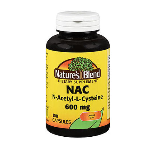 Nature's Blend, Nature's Blend Nac Capsules, 600 mg, 100 Tabs