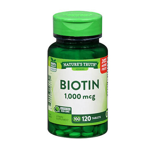 Nature's Truth, Nature's Truth Biotin Tablets, 1000 mcg, 120 Tabs