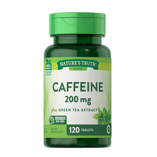 Nature's Truth, Nature's Truth Caffeine Plus Green Tea Extract Tablets, 200 Mg, 120 Tabs