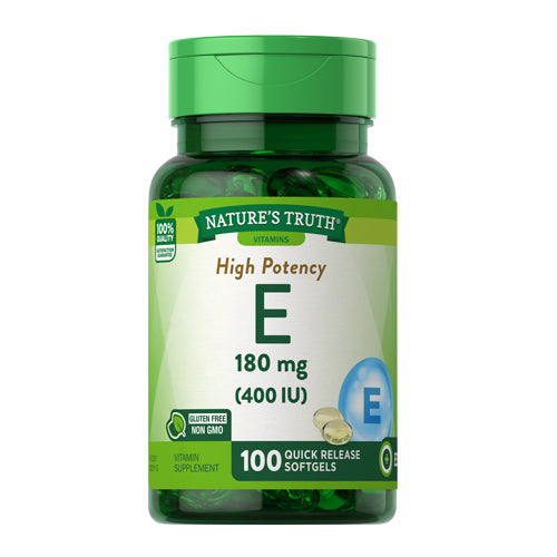 Nature's Truth, Nature's Truth High Potency E Quick Release Softgels, 100 Caps