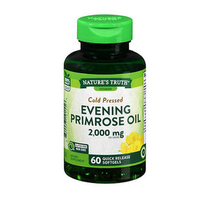 Nature's Truth, Nature's Truth Cold Pressed Evening Primrose Oil Quick Release Softgels, 2000 Mg, 60 Caps
