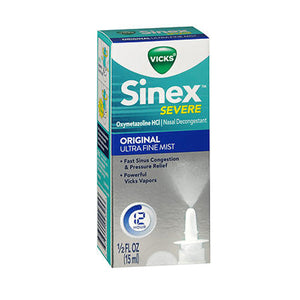 Sinex, Vicks Sinex Severe Nasal Decongestant Original, 0.5 Oz