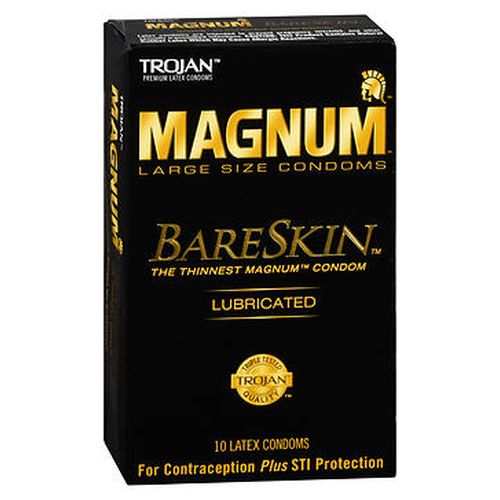 Trojan Magnum BareSkin Latex Condoms 10 Each by Trojan