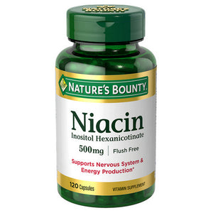 Nature's Bounty, Nature's Bounty Niacin, 500 mg, 120 Tabs