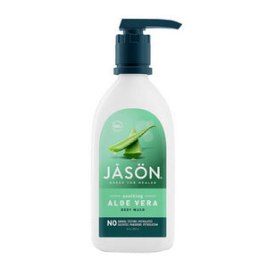 Jason Natural Products, Body Wash Satin, Aloe Vera 30 FL Oz