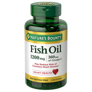 Nature's Bounty, Nature's Bounty Fish Oil Softgels, 1200 mg, 320 Tabs