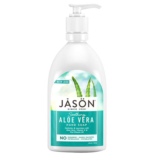Jason Natural Products, Soothing Aloe Vera Hand Soap, 16 oz