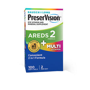 Bausch And Lomb, Bausch  Lomb PreserVision Eye Vitamin & Mineral Supplement Softgels, 100 Tabs