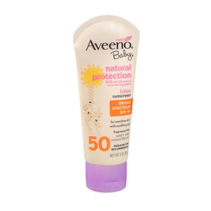 Aveeno, Baby Continuous Protection Sensitive Skin Zinc Oxide Sunscreen Spf 50, 3 Oz