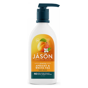 Jason Natural Products, Body Wash Satin, Apricot 30 FL Oz