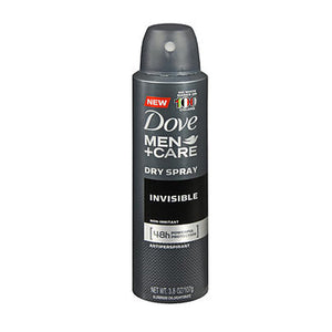 Axe, Dove Men+Care Antiperspirant Dry Spray Invisible, 3.8 Oz