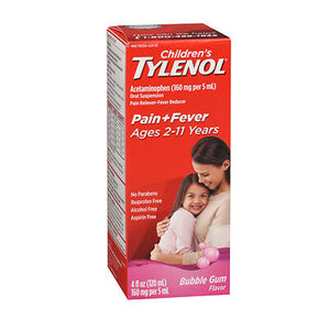 Tylenol, Tylenol Children's Pain + Fever Oral Suspension Bubblegum, 4 Oz