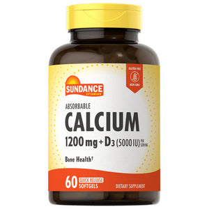 Sundance, Sundance Vitamins Absorbable Calcium+ D3 Softgels, 60 Tabs