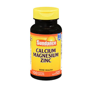 Sundance, Sundance Calcium Magnesium Zinc Coated Caplets, 100 Tabs