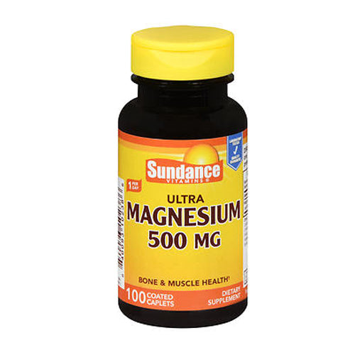 Sundance, Sundance Ultra Magnesium Coated Caplets, 500 mg, 100 Tabs