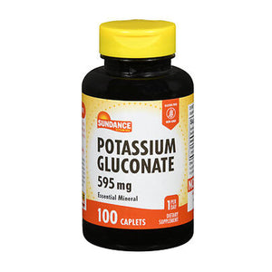 Sundance, Sundance Potassium Gluconate Caplets, 595 mg, 100 Tabs