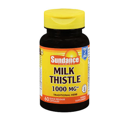 Sundance, Sundance Vitamins Milk Thistle Capsules, 1000 mg, 60 Caps