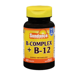 Sundance, Sundance Vitamins B-Complex + B-12 Tablets, 60 Tabs