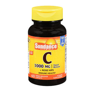 Sundance, Sundance Vitamin C Coated Caplets, 1000 mg, 60 Tabs