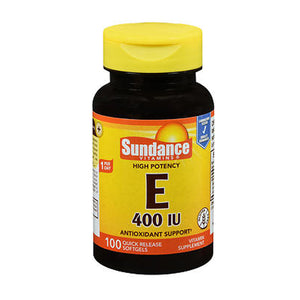Sundance, Sundance Vitamins High Potency E Softgels, 400 IU, 100 Tabs