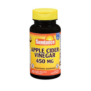 Sundance, Sundance Apple Cider Vinegar Quick Release Capsules, 450 mg, 60 Caps