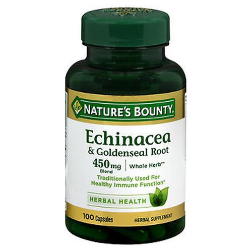 Nature's Bounty, Nature's Bounty Echinacea & Goldenseal Root Capsules, 450 mg, 100 Caps