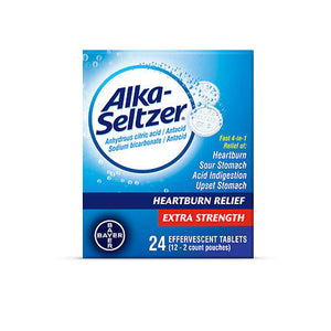 Alka-Seltzer, Alka-Seltzer Effervescent Tablets Extra Strength, 24 Tabs