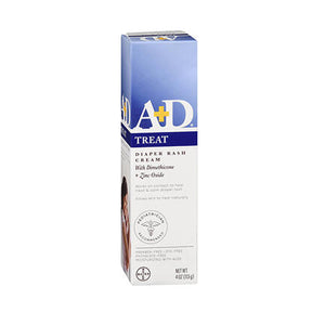 A+D, A+D Zinc Oxide Diaper Rash Cream, 4 Oz