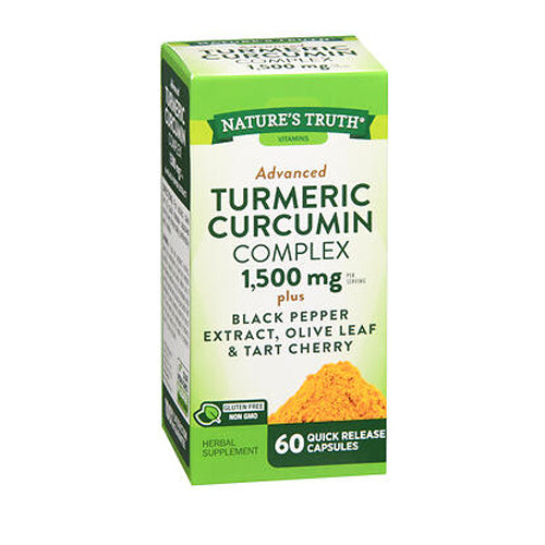Nature's Truth, Nature'S Truth Advanced Turmeric Curcumin Complex Capsules, 1500 mg, 60 Caps
