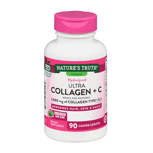 Nature's Truth, Hydrolyzed Ultra Collagen + C, 1000 Mg, 90 Caps