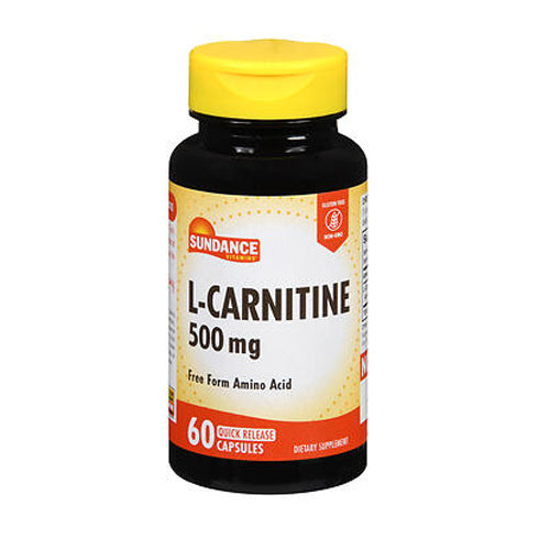 Sundance, Sundance L-Carnitine Quick Release Capsules, 500 mg, 60 Caps