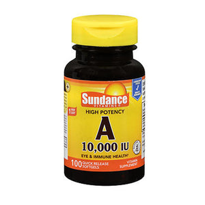 Sundance, Sundance Vitamins High Potency A Quick Release Softgels, 10,000 IU, 100 Caps