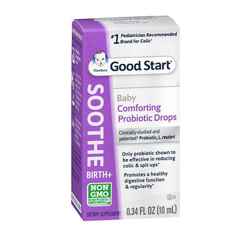 Nestle Usa, Gerber Soothe Probiotic Colic Drops Supplement, 0.34 Oz