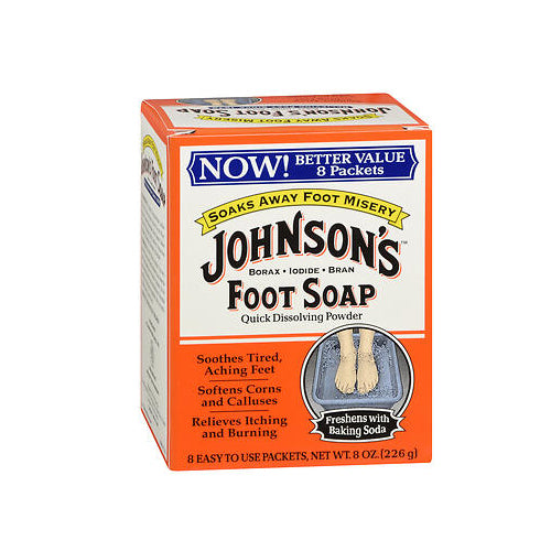 Johnson & Johnson, Johnson's Foot Soap Powder Packets, 8 Each
