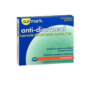 Sunmark, Sunmark Anti-Diarrheal Softgels, 24 Softgels