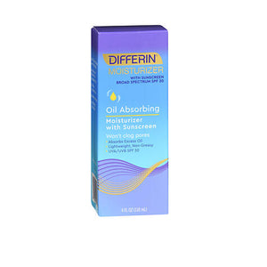 Differin, Differin Oil Absorbing Moisturizer with Sunscreen, 4 Oz