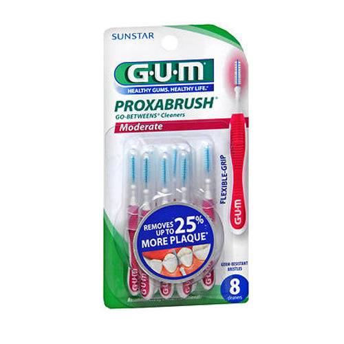 Gum, Gum Proxabrush Go-Betweens Cleaners Moderate, 10 Each