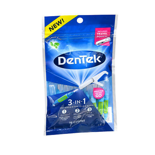 Dentek, Dentek 3-In-1 Interdental Cleaners Mouthwash Blast, 16 Each