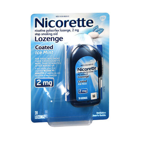 Nicorette, Nicorette Nicotine Polacrilex Lozenges Coated Ice Mint, 2mg, 20 Each