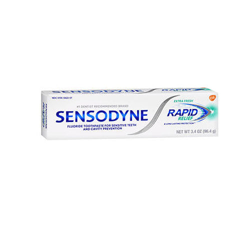 Sensodyne, Sensodyne Rapid Relief Toothpaste Extra Fresh, 3.4 Oz