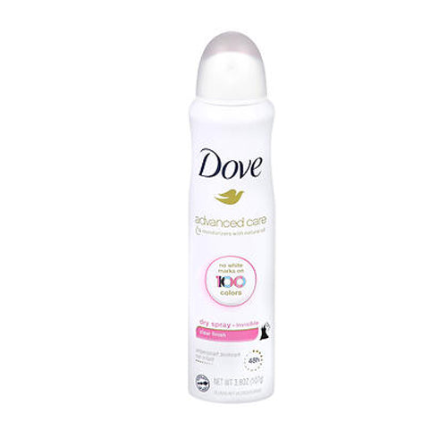 Dove, Dove Antiperspirant Dry Spray Invisible Clear Finish, 3.8 Oz