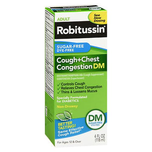Robitussin, Robitussin Adult Cough + Chest Congestion DM, 4 Oz