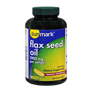 Sunmark, Sunmark Flaxseed Oil Softgels, 100 Caps