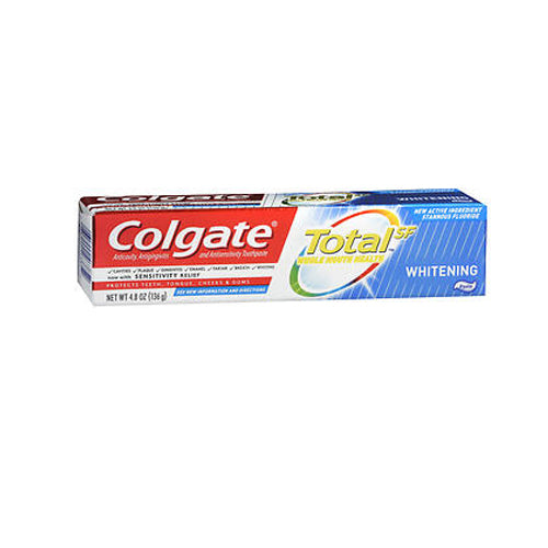 Colgate, Colgate Total SF Whitening Anticavity-Antigingivitis and Antisensitivity Toothpaste, 4.8 Oz